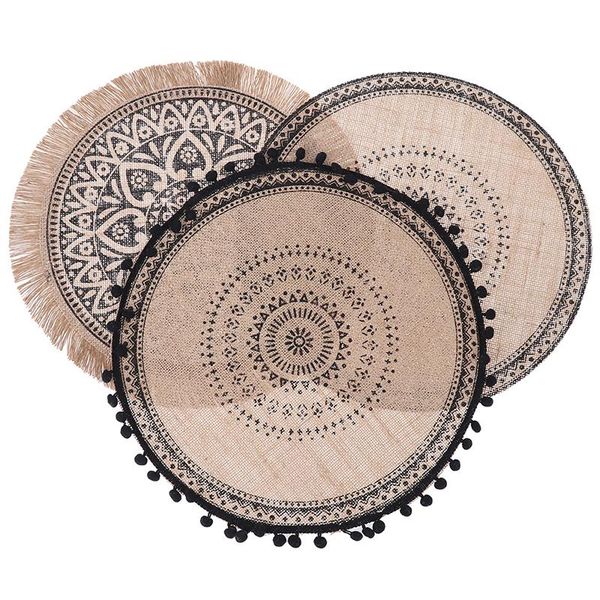 mats & pads 1pcs creative jute placemats po props decoration table placemat non-slip home linen fabric bowl cup
mats & pads 1pcs creative jute placemats po props decoration table placemat non-slip home linen fabric bowl cup