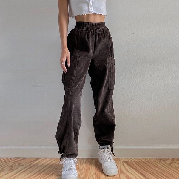 corduroy pants women green high waist cargo pants women winter women trousers pockets joggers sweatpants brown pants, Black;white
corduroy pants women green high waist cargo pants women winter women trousers pockets joggers sweatpants brown pants, Black;white
