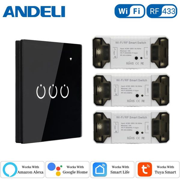 smart home control tuya wifi breaker rf433 mhz and 86 eu wall panel rf wireless remote receiver module for ceiling lamp led 110v220v
smart home control tuya wifi breaker rf433 mhz and 86 eu wall panel rf wireless remote receiver module for ceiling lamp led 110v220v