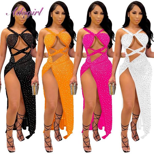 casual dresses diamonds strapless hollow out bandage maxi long dress sheer mesh backless see through party club women vestido, Black;gray
casual dresses diamonds strapless hollow out bandage maxi long dress sheer mesh backless see through party club women vestido, Black;gray