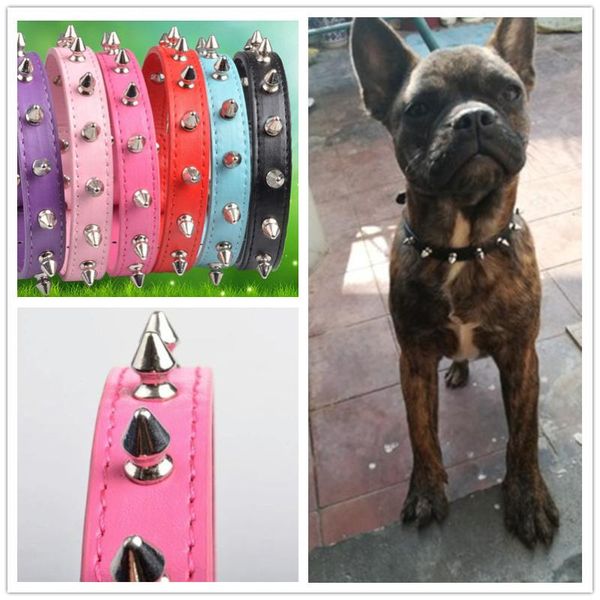 new pet dog collar pet cat collar rivet leather for small medium dogs cats a40 
new pet dog collar pet cat collar rivet leather for small medium dogs cats a40