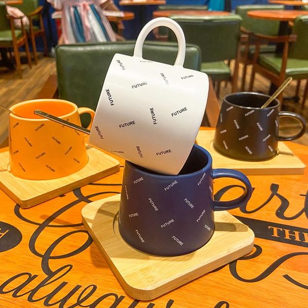 mugs nordic style 240ml coffee ceramic cup with wooden saucer and golden spoon creative english alphabet pattern office home
mugs nordic style 240ml coffee ceramic cup with wooden saucer and golden spoon creative english alphabet pattern office home