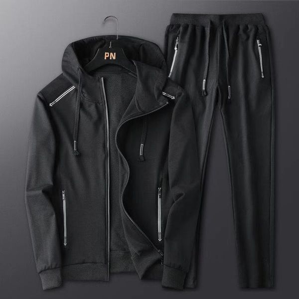 2021 autumn and winter new hooded sports suit men's youth cardigan sweater casual two-piece suit men, White;black
2021 autumn and winter new hooded sports suit men's youth cardigan sweater casual two-piece suit men, White;black