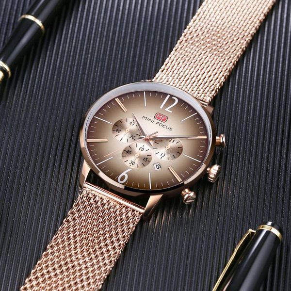 wristwatches minifocus fashion men's watch stainless steel mesh wrist ultrathin quartz sports watches clock for men, Slivery;brown
wristwatches minifocus fashion men's watch stainless steel mesh wrist ultrathin quartz sports watches clock for men, Slivery;brown