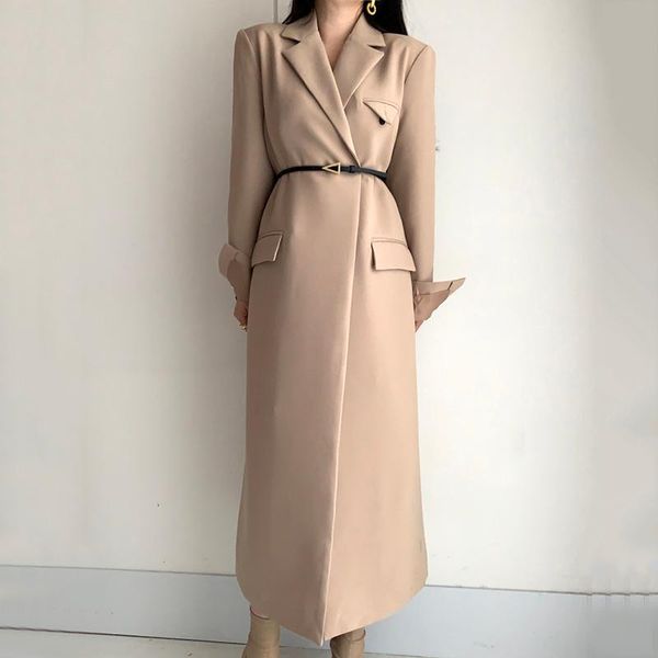 women's trench coats suit black coat winter clothes women jacket elegant solid casual korrean office lady outwear belt button cardigan, Tan;black
women's trench coats suit black coat winter clothes women jacket elegant solid casual korrean office lady outwear belt button cardigan, Tan;black