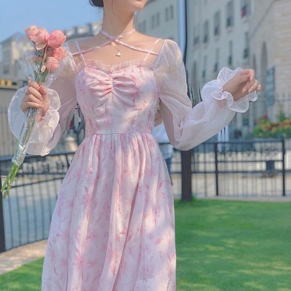casual dresses floral party midi women 2021 pink print elegant vintage summer clothing ruffle sweet french bohemian beach dress, Black;gray
casual dresses floral party midi women 2021 pink print elegant vintage summer clothing ruffle sweet french bohemian beach dress, Black;gray