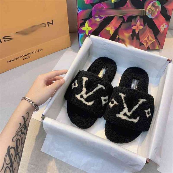 69% off store online wool slippers women's 2021 new one line lamb wool anti slip home and outdoor wear letter slipper, Black
69% off store online wool slippers women's 2021 new one line lamb wool anti slip home and outdoor wear letter slipper, Black