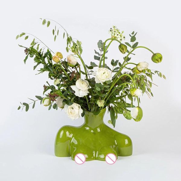 vases nordic ceramic woman half body art vase flower arrangement container bust sculpture ornaments home decoration accessories
vases nordic ceramic woman half body art vase flower arrangement container bust sculpture ornaments home decoration accessories