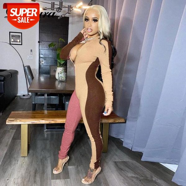 dulzura ribbed striped patchwork women zipper jumpsuit long sleeve v neck streetwear autumn winter clothes sporty workout #335w, White
dulzura ribbed striped patchwork women zipper jumpsuit long sleeve v neck streetwear autumn winter clothes sporty workout #335w, White