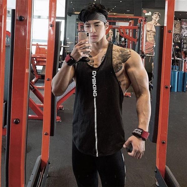 men summer fashion sleeveless shirts vest undershirts casual loose clothing male fitness tank muscle gyms, White;black
men summer fashion sleeveless shirts vest undershirts casual loose clothing male fitness tank muscle gyms, White;black
