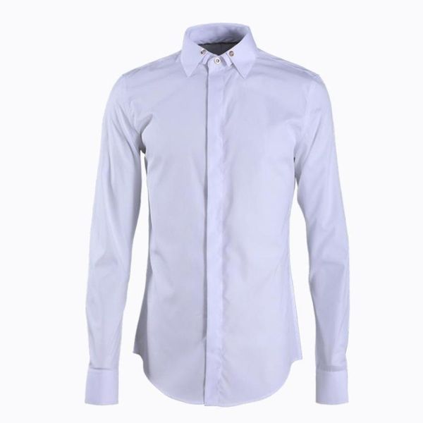 men's casual shirts solid color mens luxury slim fit long sleeve dress plus size 4xl gold bottons male, White;black
men's casual shirts solid color mens luxury slim fit long sleeve dress plus size 4xl gold bottons male, White;black