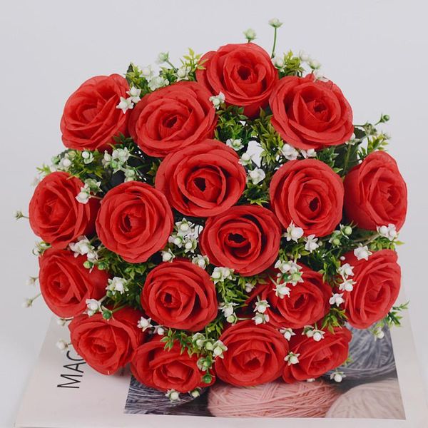 18 heads lover rose artificial flowers bridal hand-holding flower fake flower wedding decoration accessories for diy home decor
18 heads lover rose artificial flowers bridal hand-holding flower fake flower wedding decoration accessories for diy home decor