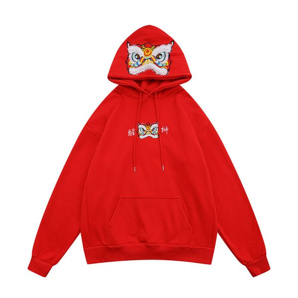 men's casual shirts china oriental lion dance embroidery hooded sweatshirt hip hop hoodie autumn cotton streetwear fashion loose z2bi, White;black
men's casual shirts china oriental lion dance embroidery hooded sweatshirt hip hop hoodie autumn cotton streetwear fashion loose z2bi, White;black