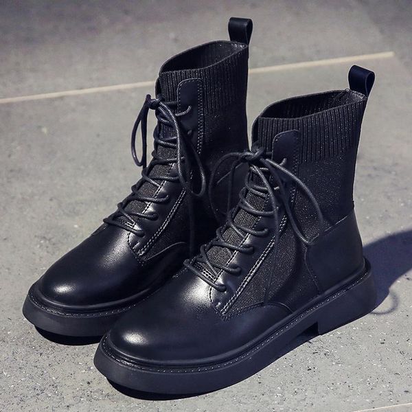 boots fashion women winter snow bottes pour dames lace up waterproof ankle for female, Black
boots fashion women winter snow bottes pour dames lace up waterproof ankle for female, Black