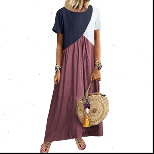 robe geometric stitching irregular short sleeve women maxi dress summer boho loose casual long dresses plus size 4xl 5xl, Black;gray
robe geometric stitching irregular short sleeve women maxi dress summer boho loose casual long dresses plus size 4xl 5xl, Black;gray