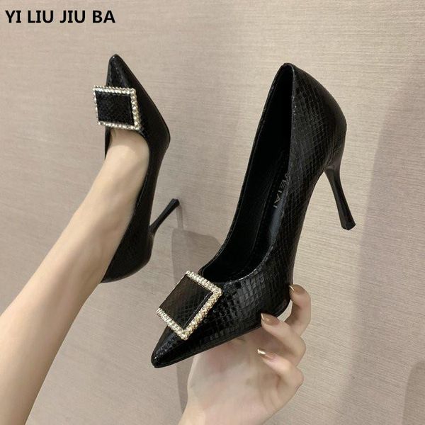 dress shoes high heels women pumps fashion pointed toe pu leather casual single thin woman zapatos de mujer, Black
dress shoes high heels women pumps fashion pointed toe pu leather casual single thin woman zapatos de mujer, Black