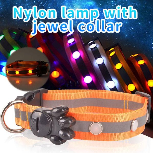 dog collars & leashes 2.5cm nylon lamp with led collar jewel luminous reflective golden retriever pitbull chihuahua pet products
dog collars & leashes 2.5cm nylon lamp with led collar jewel luminous reflective golden retriever pitbull chihuahua pet products