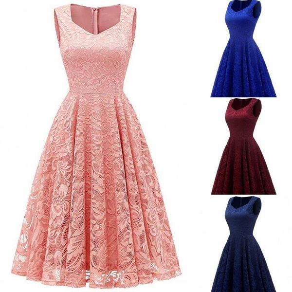 summer women a-line swing office dresses sleeveless lace work elegant wedding party night club dress, Black;gray
summer women a-line swing office dresses sleeveless lace work elegant wedding party night club dress, Black;gray