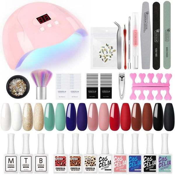 nail art kits gel polish set with 36w uv led lamp semi-permanent varnish nails tools kit for manicure supplies professionals
nail art kits gel polish set with 36w uv led lamp semi-permanent varnish nails tools kit for manicure supplies professionals