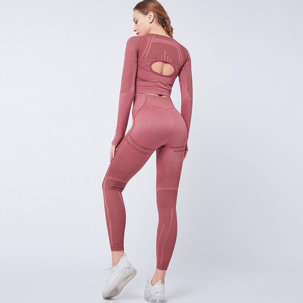 women sportswear yoga set tracksuit clothing sports jogging pants gym legging seamless fitness crop long sleeve yoga suit, White;red
women sportswear yoga set tracksuit clothing sports jogging pants gym legging seamless fitness crop long sleeve yoga suit, White;red