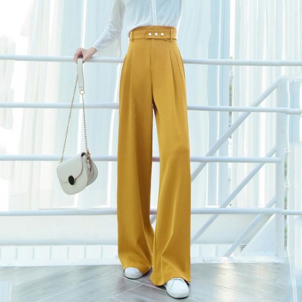 women's pants & capris women 2021 spring autumn wide leg female high waist straight pantalones versatile loose casual mopping trousers, Black;white
women's pants & capris women 2021 spring autumn wide leg female high waist straight pantalones versatile loose casual mopping trousers, Black;white