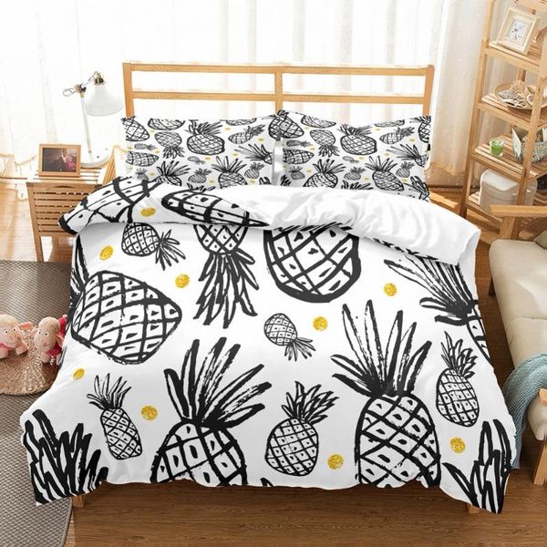 bedding sets 2/3 piece microfiber pineapple set black pineapples bedspread gold dots white duvet cover summer fruit bed linen
bedding sets 2/3 piece microfiber pineapple set black pineapples bedspread gold dots white duvet cover summer fruit bed linen