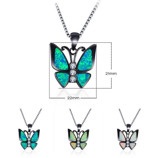 pendant necklaces 3 colors colorful butterfly black filled necklace for women link chain female & pendants pretty jewelry, Silver
pendant necklaces 3 colors colorful butterfly black filled necklace for women link chain female & pendants pretty jewelry, Silver