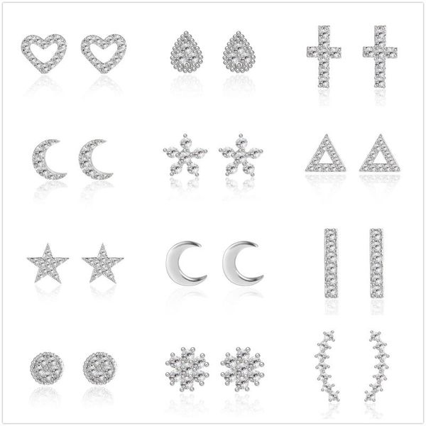 stud minimalist heart moon star earring for women fashion mini simple silver plated inlaid zirconia earrings girls party jewelry, Golden;silver
stud minimalist heart moon star earring for women fashion mini simple silver plated inlaid zirconia earrings girls party jewelry, Golden;silver