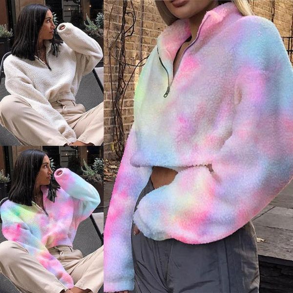women's hoodies & sweatshirts women autumn long sleeve cropped sweatshirt half zip up tie-dye loose pullover crop fuzzy plush drawstrin, Black
women's hoodies & sweatshirts women autumn long sleeve cropped sweatshirt half zip up tie-dye loose pullover crop fuzzy plush drawstrin, Black