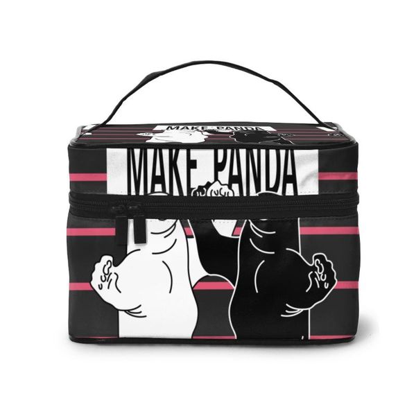 women cosmetic bag makeup case let's make a panda black bear polar bear make up storage pouch toiletry beauty wash bag
women cosmetic bag makeup case let's make a panda black bear polar bear make up storage pouch toiletry beauty wash bag