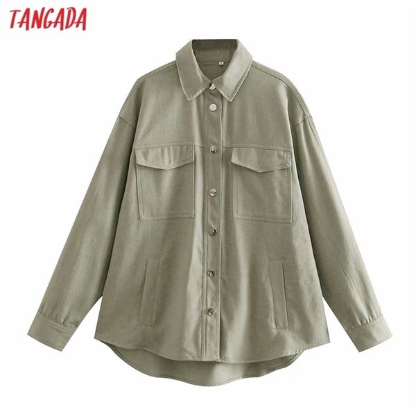 tangada women amygreen cotton oversized coats jacket loose long sleeves pocket ladies elegant autumn coat 4m90 211112, Black;brown
tangada women amygreen cotton oversized coats jacket loose long sleeves pocket ladies elegant autumn coat 4m90 211112, Black;brown