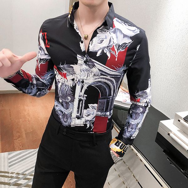 2021 luxury men's shirts pattern floral sleeve long casual fine dress social party shirt male clothes zla1, White;black
2021 luxury men's shirts pattern floral sleeve long casual fine dress social party shirt male clothes zla1, White;black
