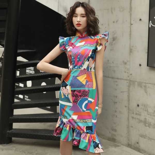modern chinese dress qipao 2021 new arrival traditional chinese dress mermaid dresses for women cheongsam oriental dress 11357, Red
modern chinese dress qipao 2021 new arrival traditional chinese dress mermaid dresses for women cheongsam oriental dress 11357, Red