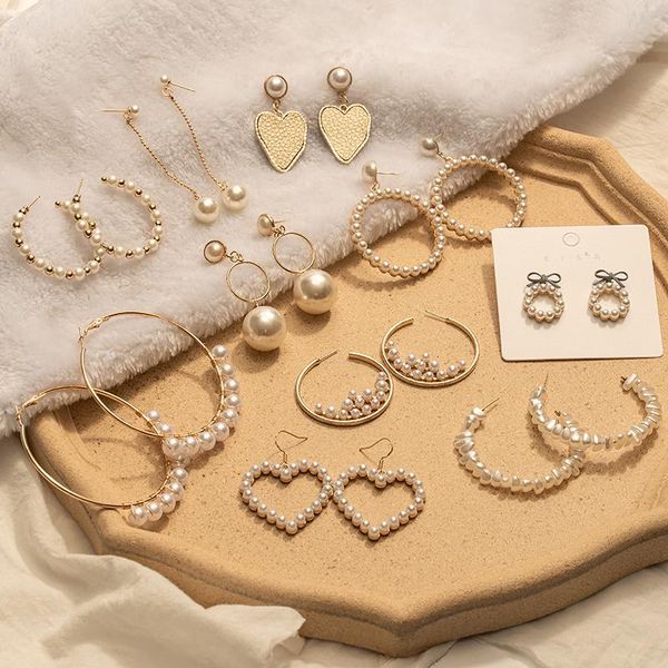 dangle & chandelier korea golden pearl hoop pendant earrings for women heart long circle earring sweet geometric kolczyki earing 2021 jewelr, Silver
dangle & chandelier korea golden pearl hoop pendant earrings for women heart long circle earring sweet geometric kolczyki earing 2021 jewelr, Silver