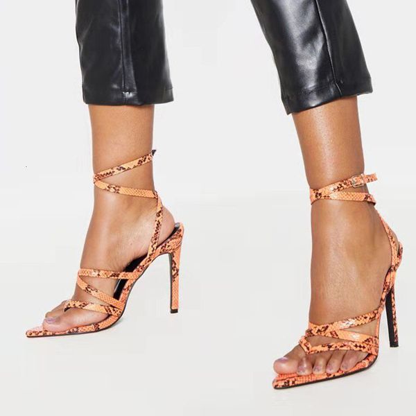 2021 new fashion thin heel snake print pu leather high heels women cross strap summer sandals shoes 5x3w, Black
2021 new fashion thin heel snake print pu leather high heels women cross strap summer sandals shoes 5x3w, Black
