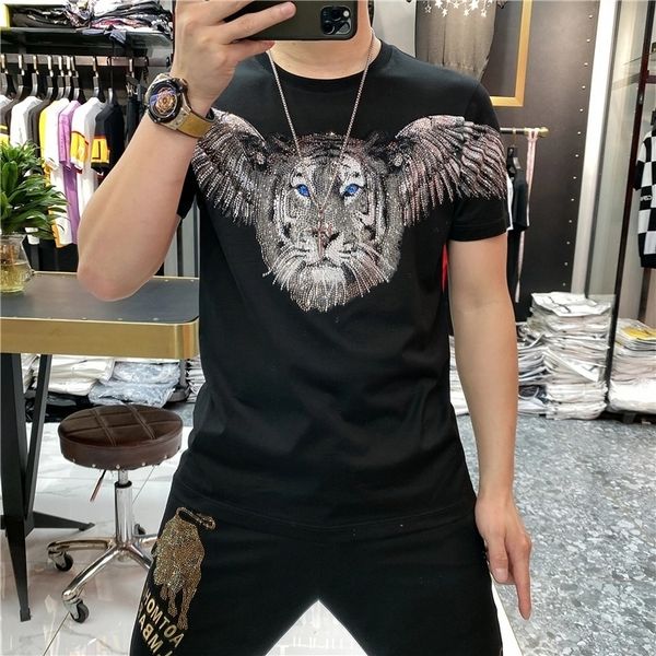 men's t-shirts summer fashion puncture mark black couple short sleeves for men pure cotton high end exquisite t shirt 10fx, White;black
men's t-shirts summer fashion puncture mark black couple short sleeves for men pure cotton high end exquisite t shirt 10fx, White;black