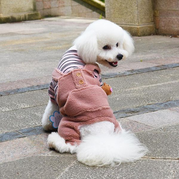 dog apparel autumn and winter est striped velvet four-legged bib pants pet clothes supplies jumpsuits for small puppies
dog apparel autumn and winter est striped velvet four-legged bib pants pet clothes supplies jumpsuits for small puppies