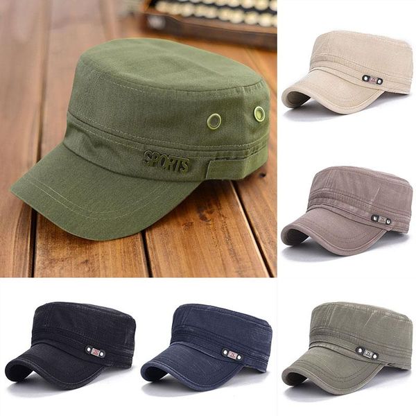 wide brim hats casual washed cotton flat hat adjustable military caps men women cadet army cap unique design vintage distressed headwear, Blue;gray
wide brim hats casual washed cotton flat hat adjustable military caps men women cadet army cap unique design vintage distressed headwear, Blue;gray