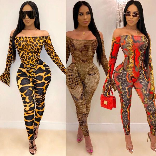 brand new women off shoulder leopard snake skin long sleeve jumpsuit romper female sheath clubwear 2pcs outfits, Black;white
brand new women off shoulder leopard snake skin long sleeve jumpsuit romper female sheath clubwear 2pcs outfits, Black;white