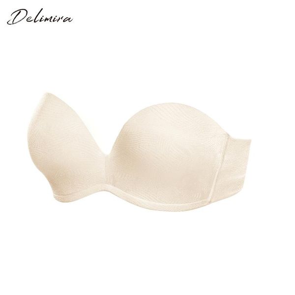 bras delimira women's plus size smooth floral jacquard padded lift support plunge strapless bra underwire, Red;black
bras delimira women's plus size smooth floral jacquard padded lift support plunge strapless bra underwire, Red;black