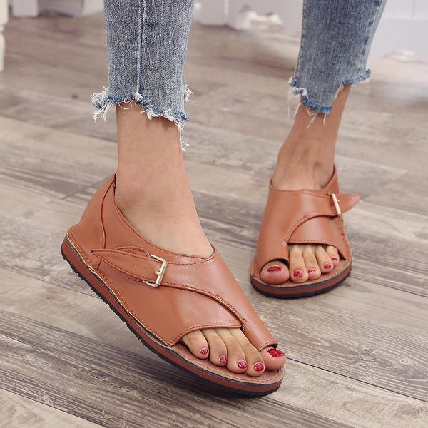 girls buckle shoes vintage summer flat sandals pu leather beach shoes large size ladies non-slip open toe sandals party footwear, Black
girls buckle shoes vintage summer flat sandals pu leather beach shoes large size ladies non-slip open toe sandals party footwear, Black