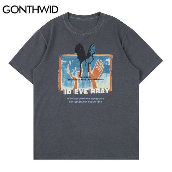 streetwear harajuku summer men tees butterfly hands print cotton t-shirts casual short sleeve tshirts 210602, White;black
streetwear harajuku summer men tees butterfly hands print cotton t-shirts casual short sleeve tshirts 210602, White;black