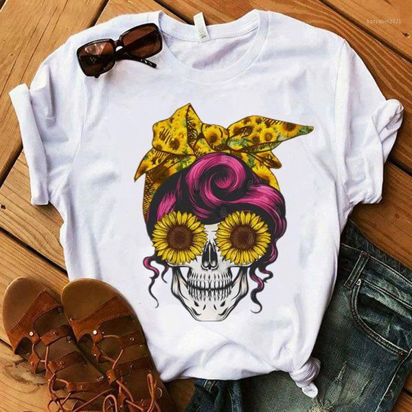 women's t-shirt summer fashion women t shirt sugar skull o-neck harajuku kawaii tee short sleeve female tshirt, White
women's t-shirt summer fashion women t shirt sugar skull o-neck harajuku kawaii tee short sleeve female tshirt, White