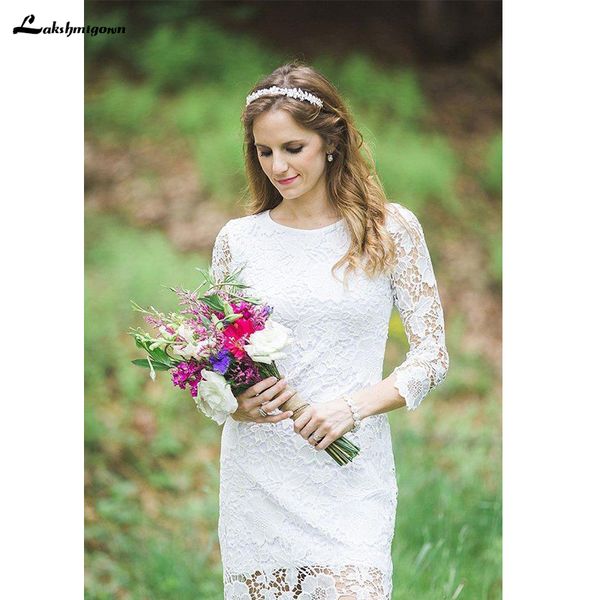 2021 new elegant full lace appliques short es with long sleeves knee length country garden wedding bridal gown rywn, White
2021 new elegant full lace appliques short es with long sleeves knee length country garden wedding bridal gown rywn, White