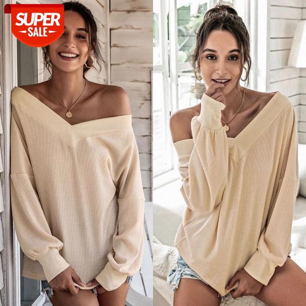 Women's V-neck Long Sleeves T-shirt Autumn New Fashion Loose Casual Waffle Solid Color Backless Sexy Pullover Tops Streetwear #HV0m, White;black
Women's V-neck Long Sleeves T-shirt Autumn New Fashion Loose Casual Waffle Solid Color Backless Sexy Pullover Tops Streetwear #HV0m, White;black