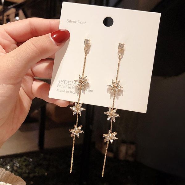 dangle & chandelier npkds net red long style personality simple flower tassel earrings female south korea needle, Silver
dangle & chandelier npkds net red long style personality simple flower tassel earrings female south korea needle, Silver