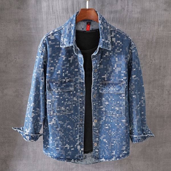 2021 new england style fashion jackets designer denim jacket men blue long coats streetwear autumn plaid chaqueta hombre iohk, Black;brown
2021 new england style fashion jackets designer denim jacket men blue long coats streetwear autumn plaid chaqueta hombre iohk, Black;brown