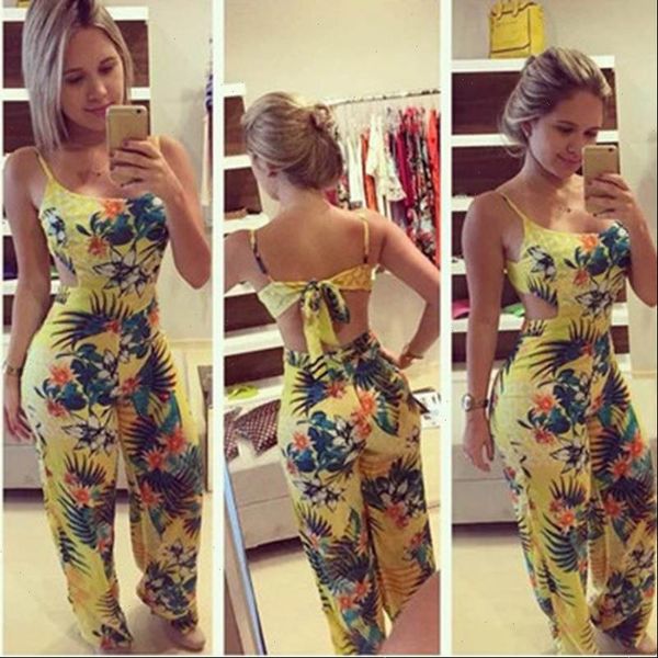 women 2020 floral print boho jumpsuit deep v neck summer romper lady overalls long pants backless playsuit drop shipping, Black;white
women 2020 floral print boho jumpsuit deep v neck summer romper lady overalls long pants backless playsuit drop shipping, Black;white