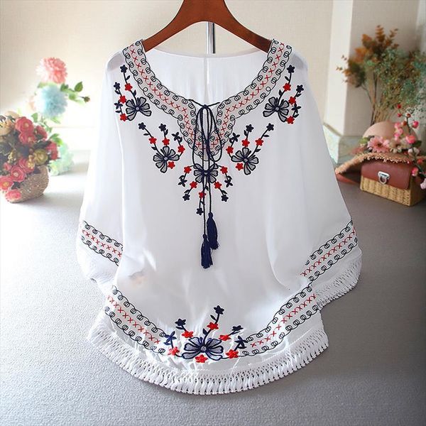summer fashion floral embroidery white womens dress batwing o neck bohemian casual boho dresses vestidos clothing, Black;gray
summer fashion floral embroidery white womens dress batwing o neck bohemian casual boho dresses vestidos clothing, Black;gray