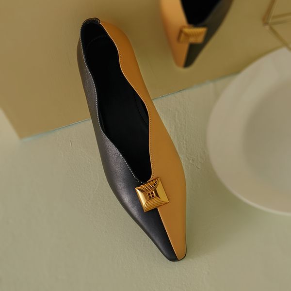 womens genuine leather mix color patchwork slip-on flats leisure soft comfortable female footwear pointed toe rivet casual shoedress shoes
womens genuine leather mix color patchwork slip-on flats leisure soft comfortable female footwear pointed toe rivet casual shoedress shoes